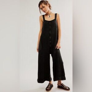 (NWOT) Free People Callie One-Piece Thermal
Jumpsuit In Black Size XS